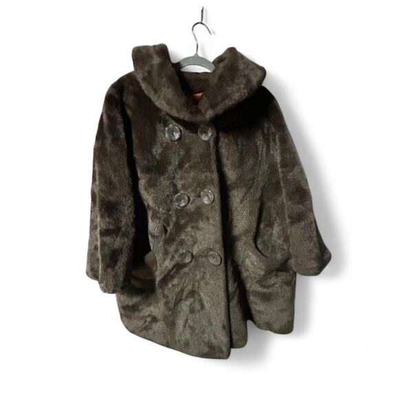 Malden Mills Jackets & Blazers - Large gorgeous 1960s mid century vintage faux fur oversized swing jacket